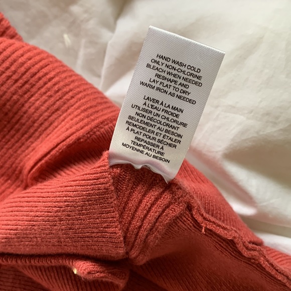 NWT T Tahari Terracotta Rose 🌹 Pink Cucoon Sweater Ribbed Button Up Cardigan💗 - Picture 11 of 12